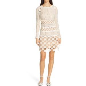 Long Sleeve 3D Floral Crochet Lace- brand new